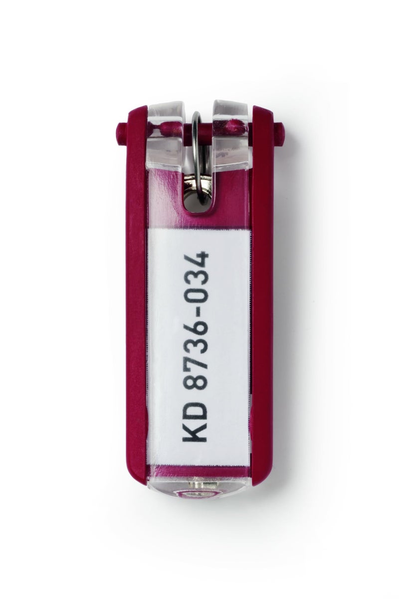 Durable علامات مفاتيح متينة حمراء - 6 عبوات (195703) - Image 1